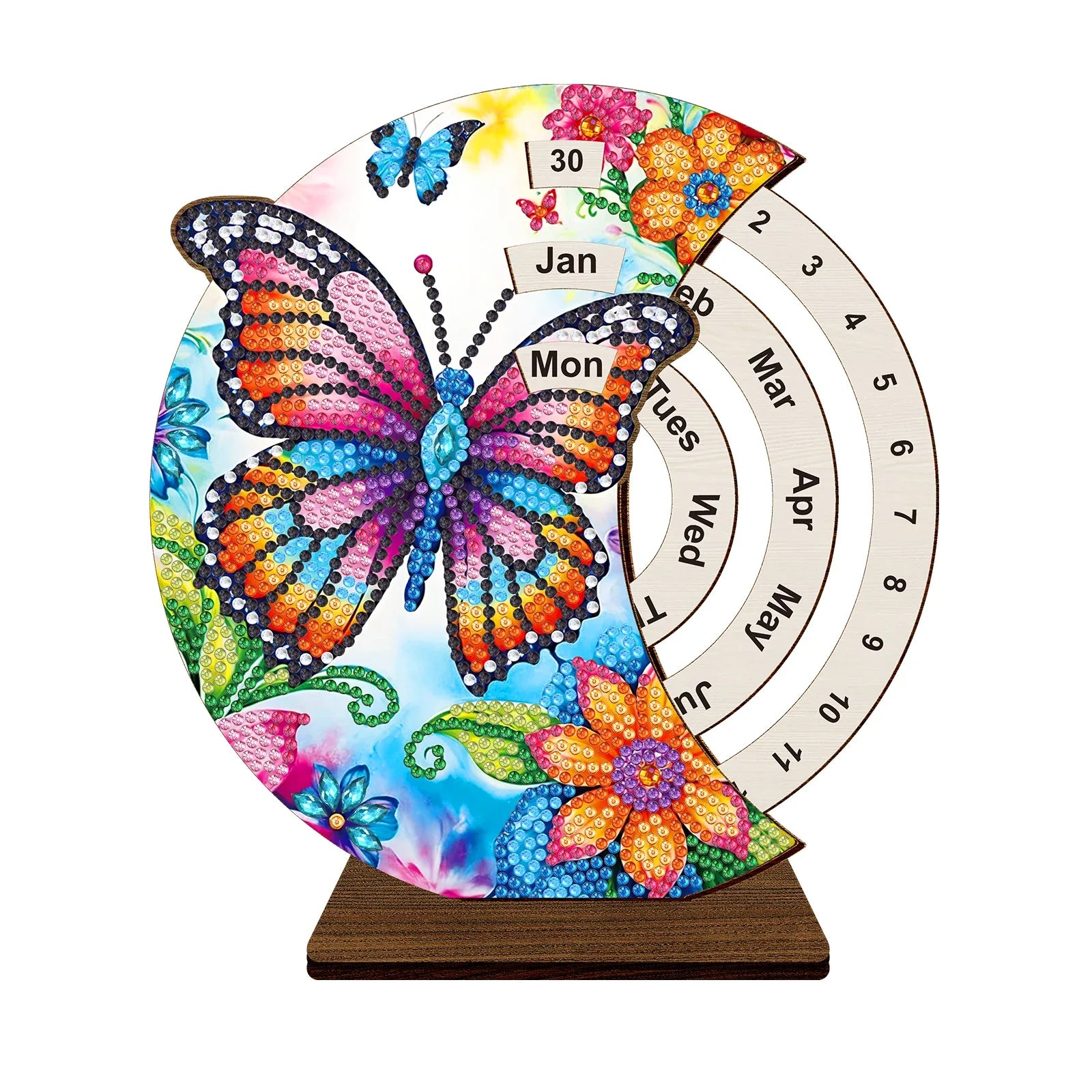 Colored Butterfly | Calendar | Diamond Painting
