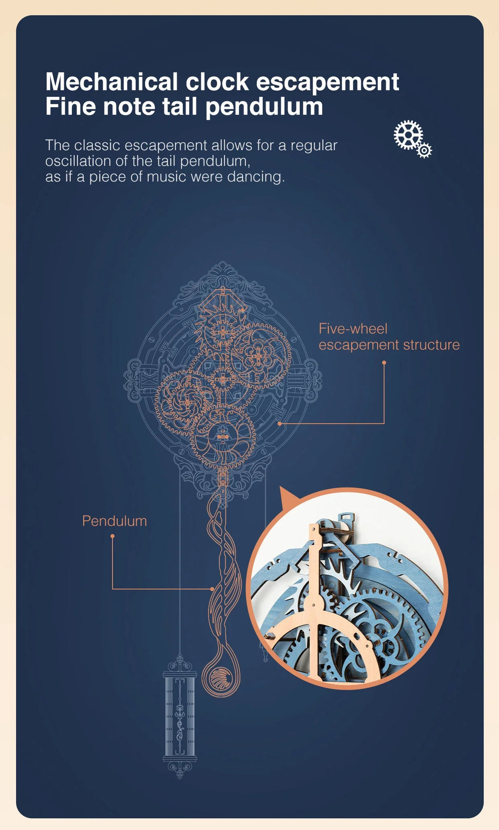 Hinged Clock | Wooden Construction Kits