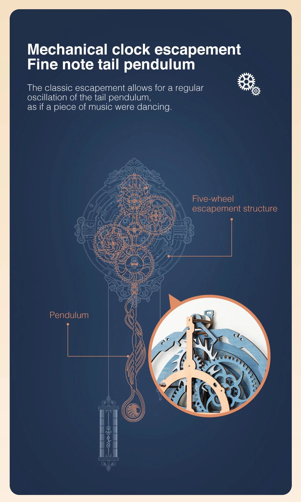 Hinged Clock | Wooden Construction Kits