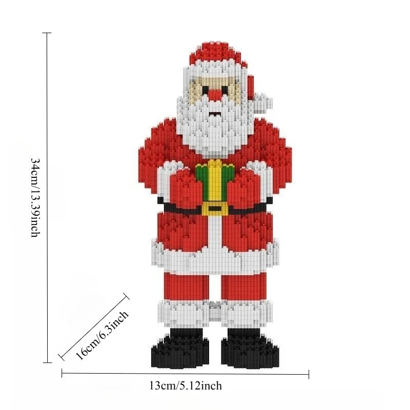 Santa Claus with Gift | Building Blocks