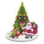 3D Santa Claus next to the Christmas tree | Diamond painting
