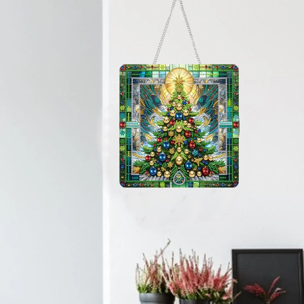 Christmas Tree | Door Hanger | Diamond Painting