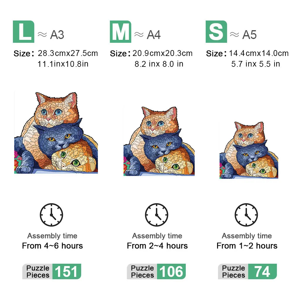 Cute cats | Wooden Puzzle