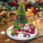 3D Santa Claus next to the Christmas tree | Diamond painting