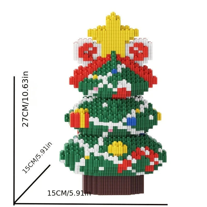 Christmas tree with decorations | Building blocks