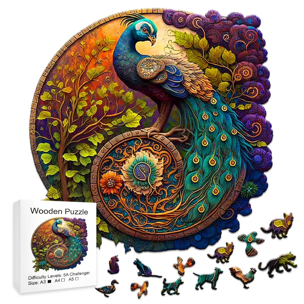 Beautiful Peacock | Wooden Puzzle