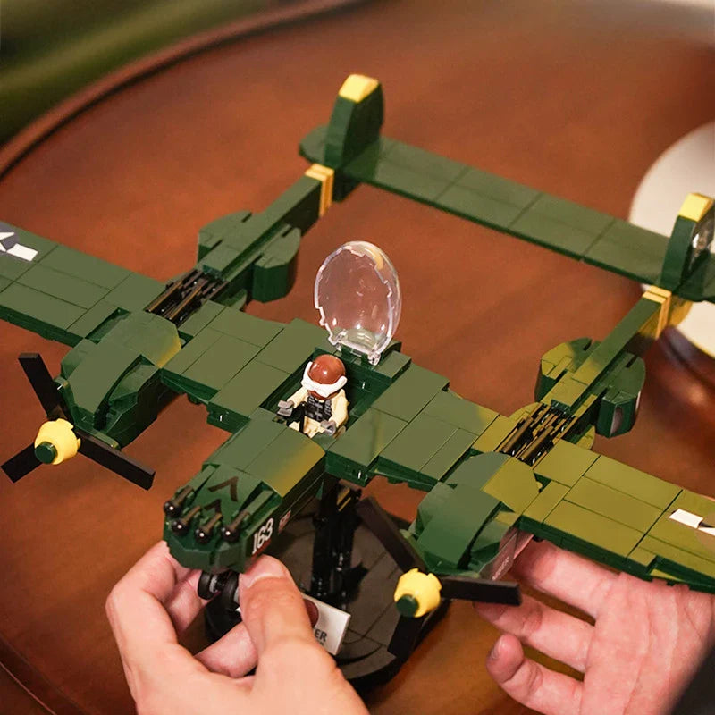 Green Fighter Jet | Building Blocks
