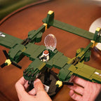 Green Fighter Jet | Building Blocks