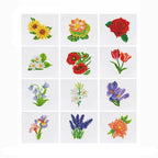 12 Mini Diamond Paintings | Flowers | Diamond Painting