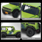 Green race car | Building blocks