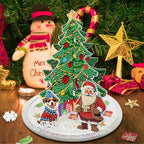 3D Santa Claus next to the Christmas tree | Diamond painting