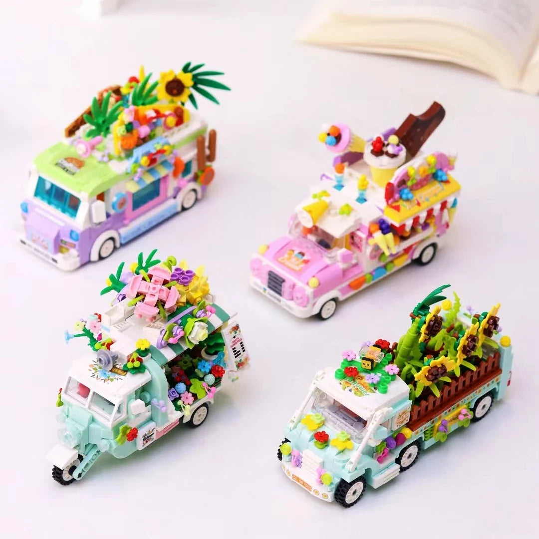 Flowers tricycle | Building blocks