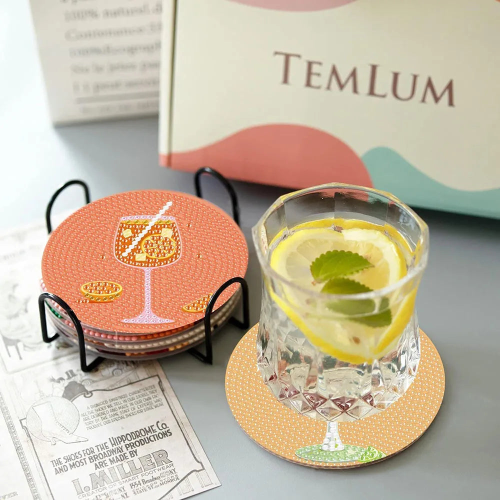 Colorful Cocktail Coasters | Diamond Painting