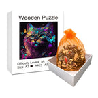 Cat with Butterflies | Wooden Puzzle