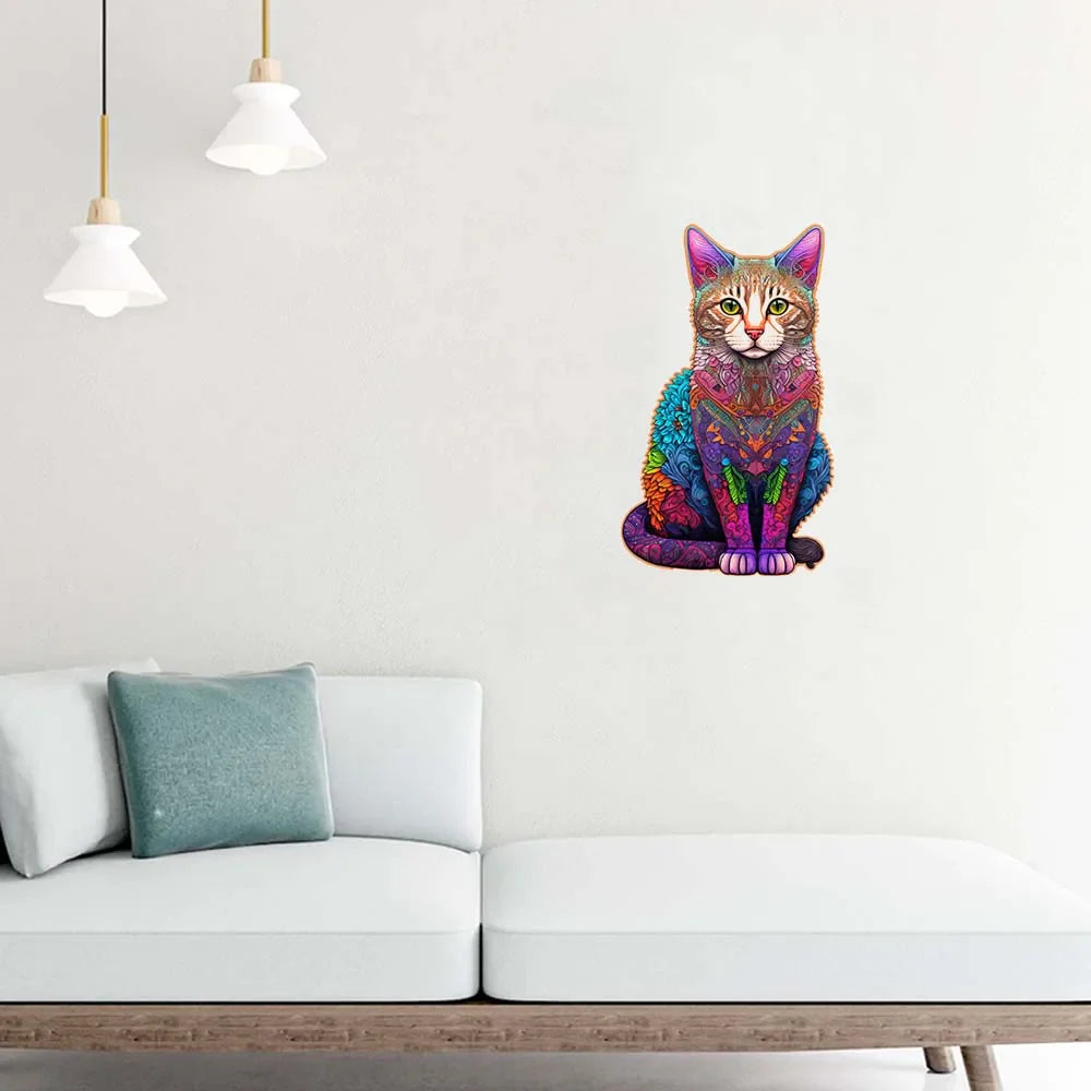 Colorful Cat | Wooden Puzzle