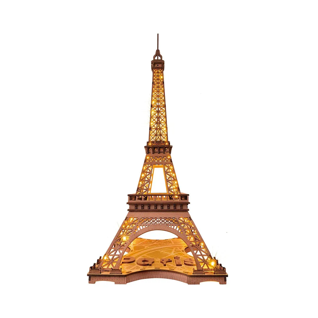Eiffel Tower at Night | Wooden Construction Kits
