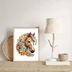 Horse with Flowers | Wooden Puzzle