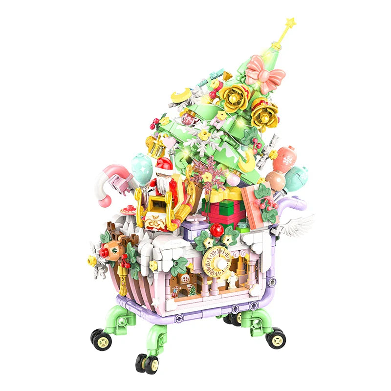 Christmas shopping cart | Building blocks