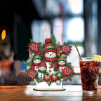 5D Snowmen Family | Diamond Painting