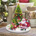 3D Santa Claus next to the Christmas tree | Diamond painting