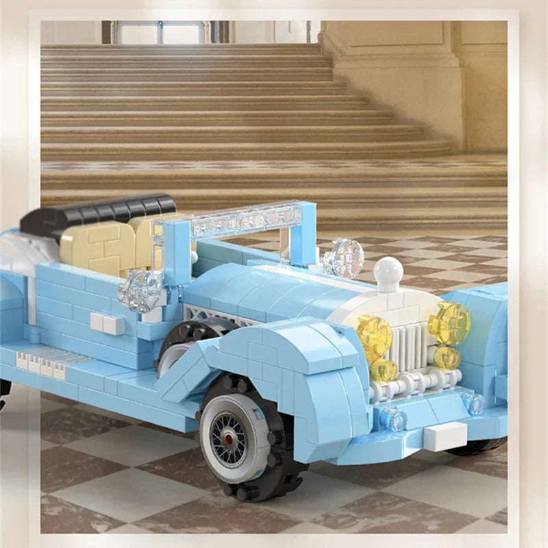 Colored Retro Car | Building Blocks