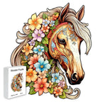 Horse with Flowers | Wooden Puzzle