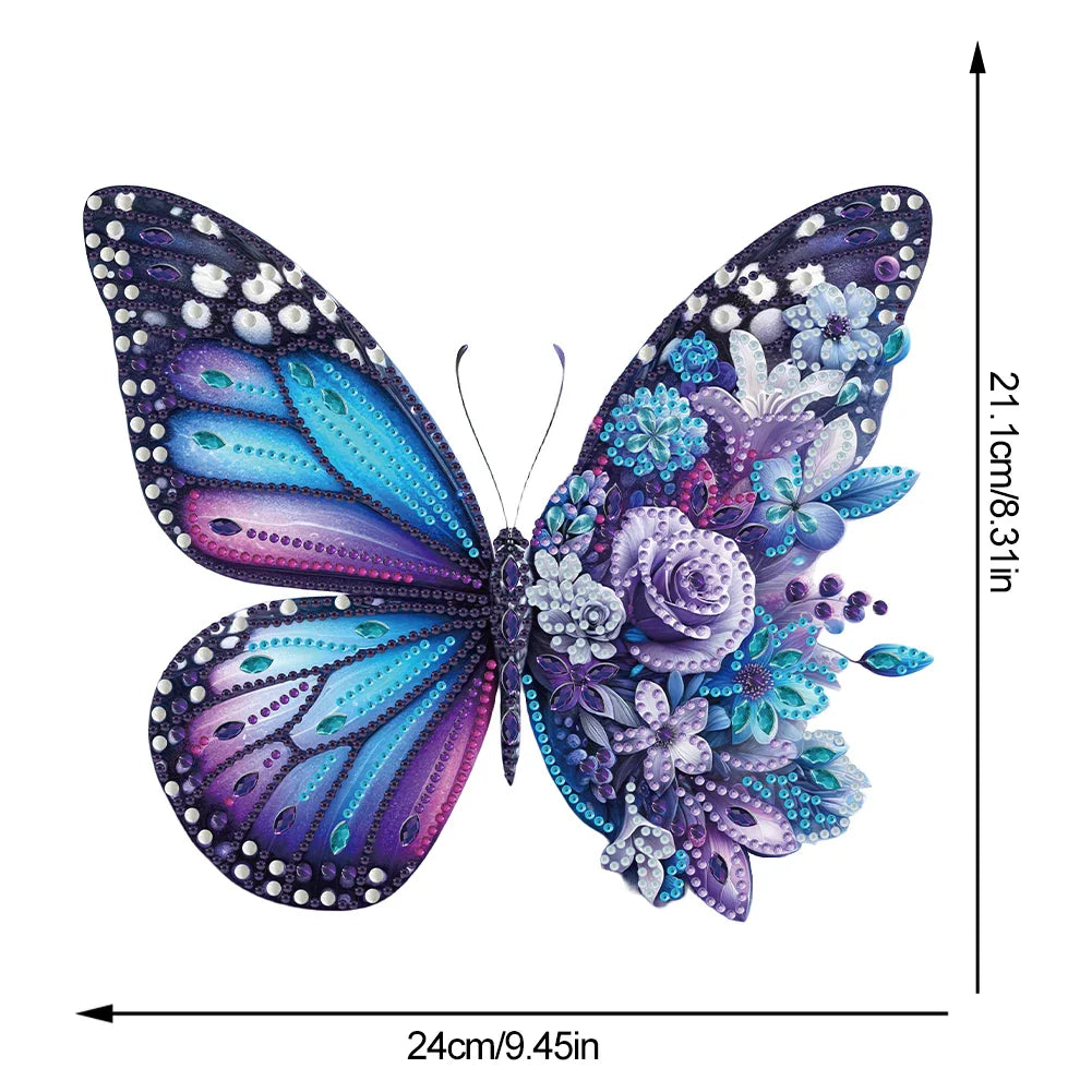5D Purple Butterfly | Diamond Painting