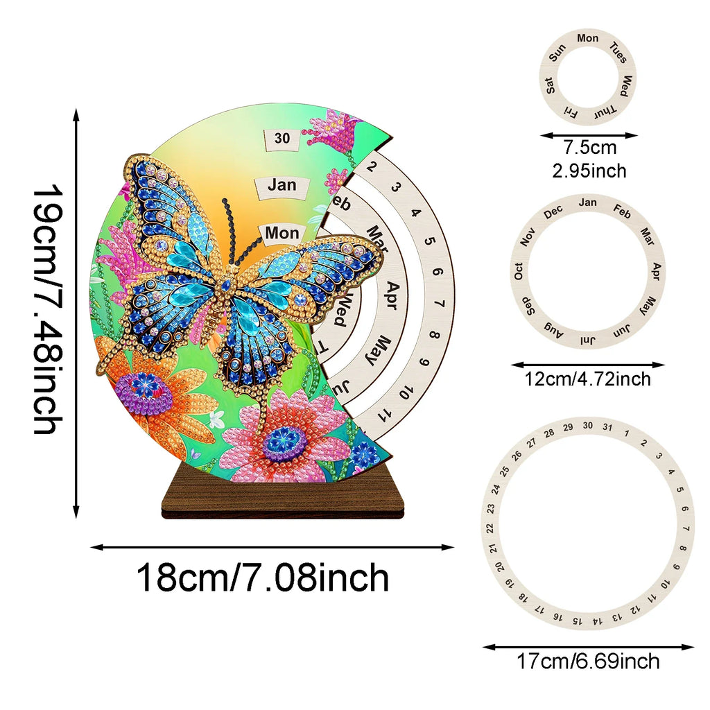 Blue Butterfly | Calendar | Diamond Painting