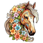 Horse with Flowers | Wooden Puzzle