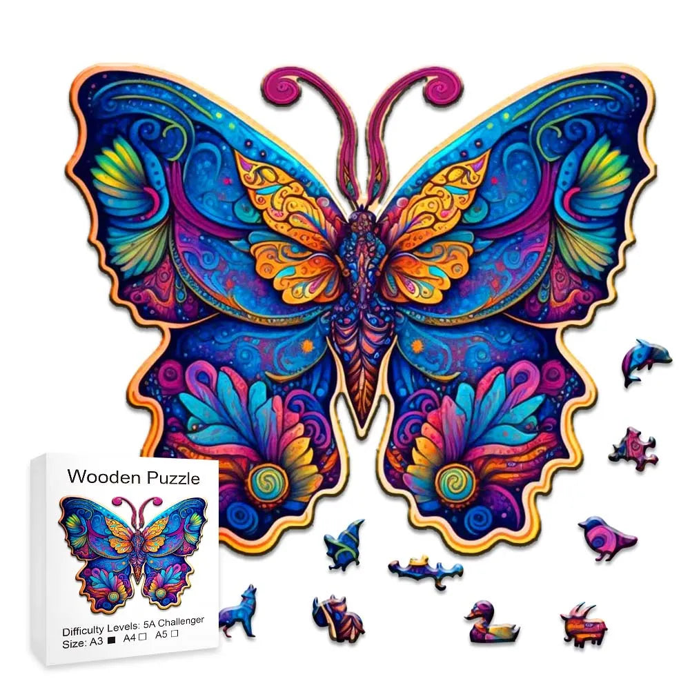 Blue Butterfly | Wooden Puzzle