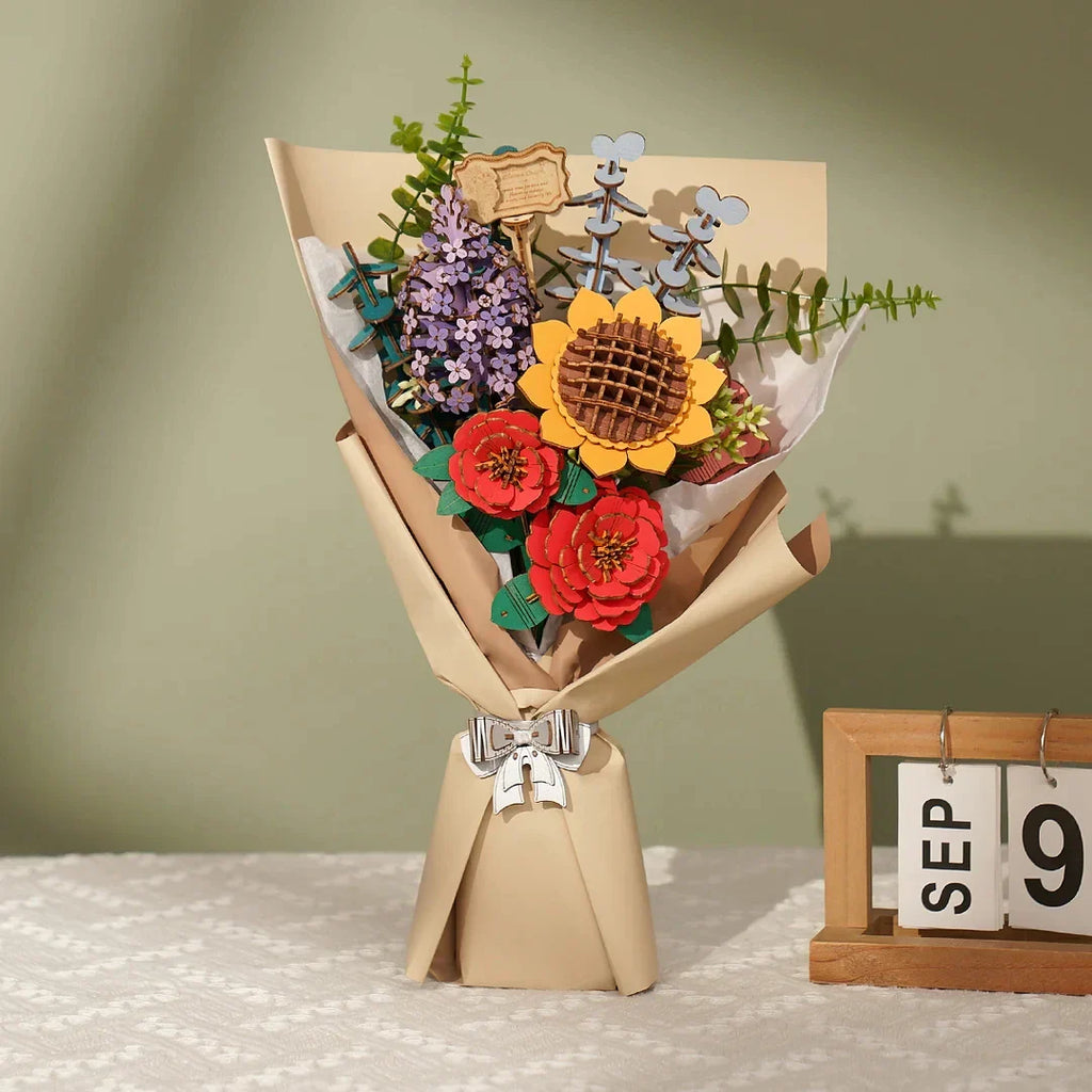 Wood Flowers | Wooden Construction Kits