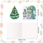 Penguins & Snowmen Christmas Cards | 8 pieces | Diamond Painting