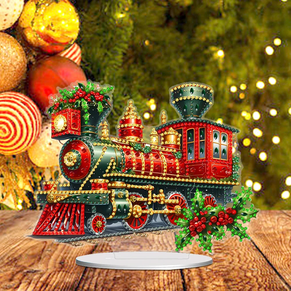 5D Christmas Train | Diamond Painting