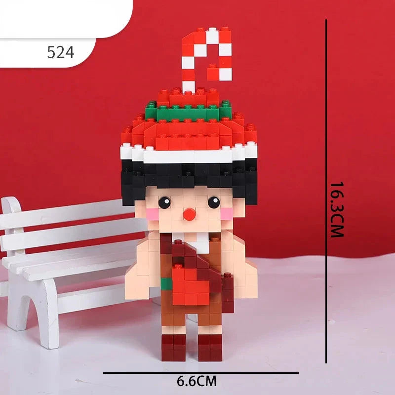 Santa Claus with angels | Building blocks