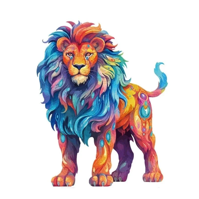 Cool Lion | Wooden Puzzle