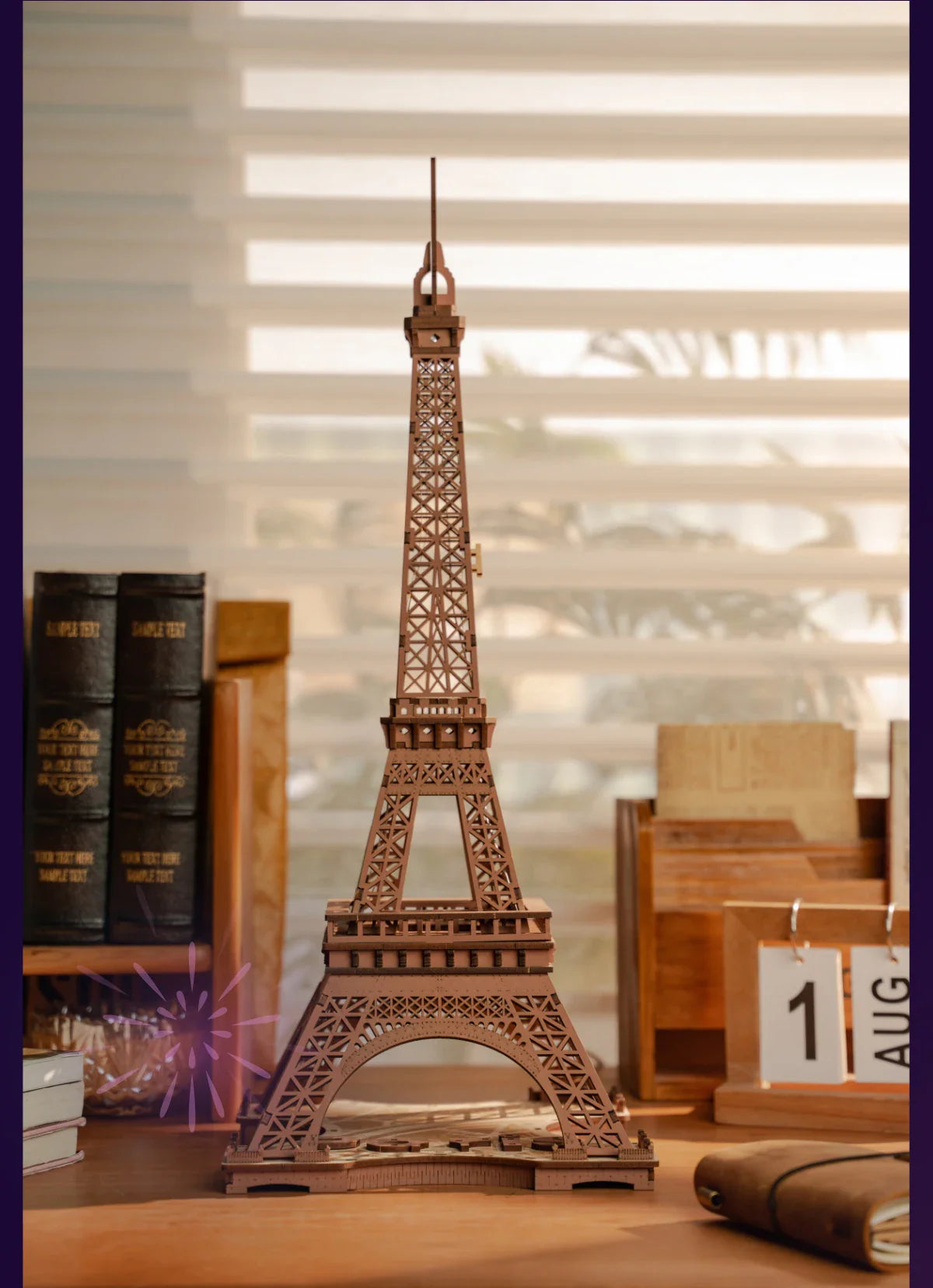 Eiffel Tower at Night | Wooden Construction Kits