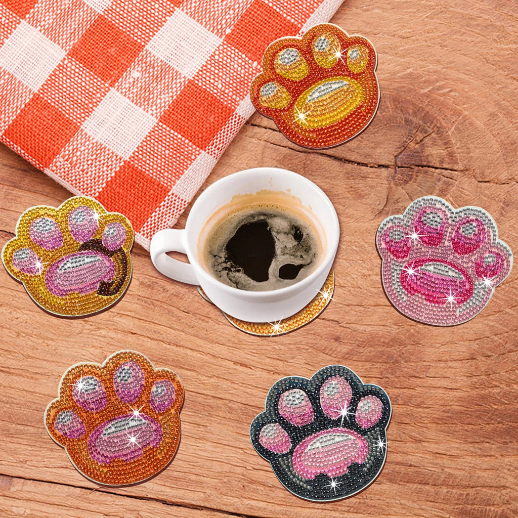 Dog Paw Coasters | Diamond Painting