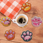 Dog Paw Coasters | Diamond Painting