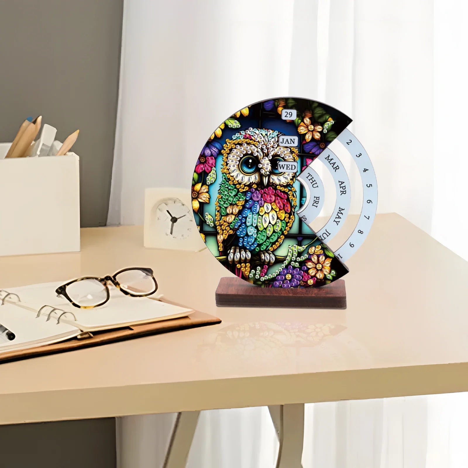 Colorful Owl | Calendar | Diamond Painting
