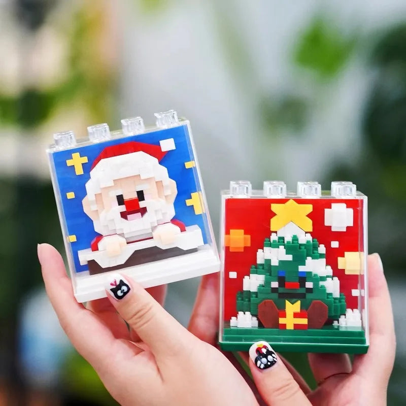 Christmas figures in blocks | Building bricks