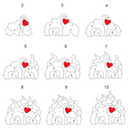 Wooden Family of Elephants | Personalized, Unique, and Original