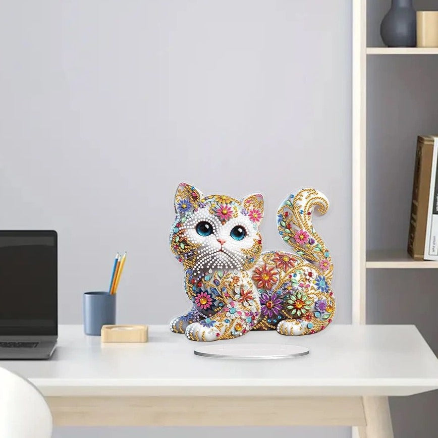 5D Cute Cat | Diamond Painting