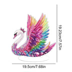 5D Colored Swan | Diamond Painting