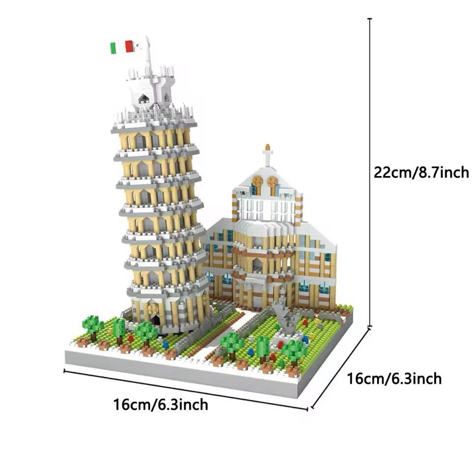 Leaning Tower of Pisa + Building | Construction Blocks
