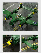 Green Fighter Jet | Building Blocks