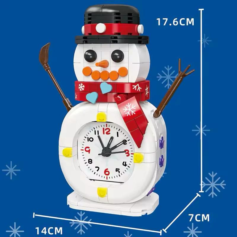 Snowman clock | Building blocks