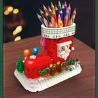 Christmas shoe pen holder | Building blocks