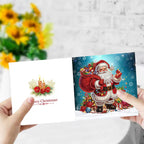 Santa Claus Christmas Cards | 12 pieces | Diamond Painting