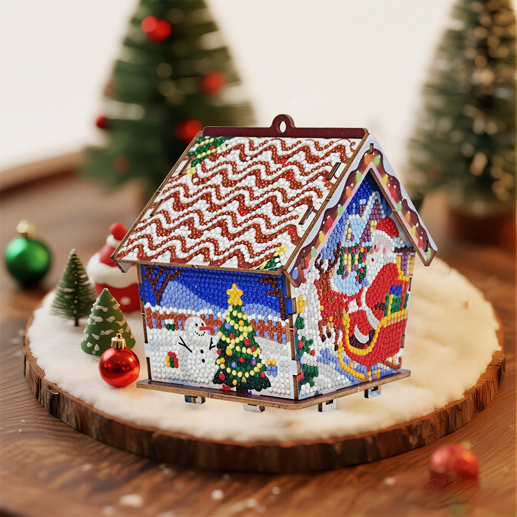 Christmas House | Tree Pendant | Diamond Painting
