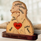 Lion Couple | Wooden Lion Family